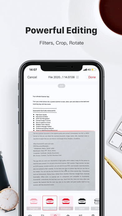 Скриншот ScannerHD Pro - PDF Scan 2